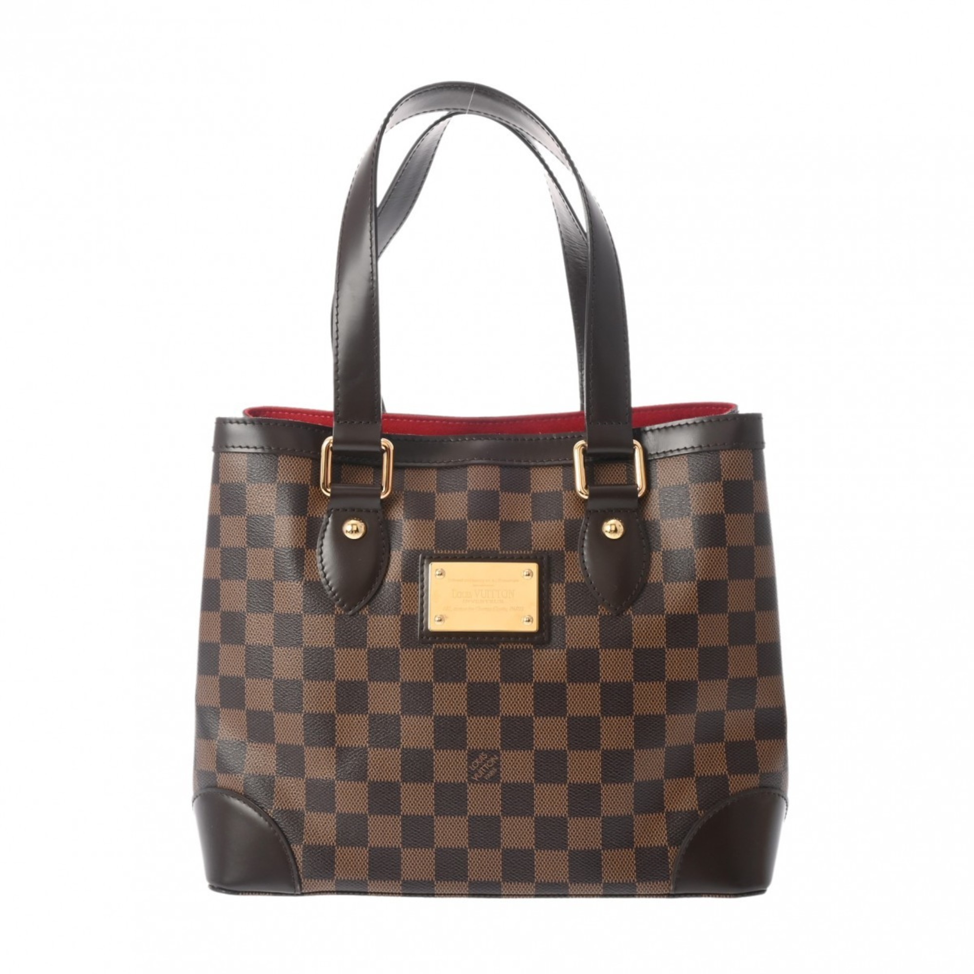 LOUIS VUITTON Damier Hampstead PM Brown N51205 Women's Canvas Handbag