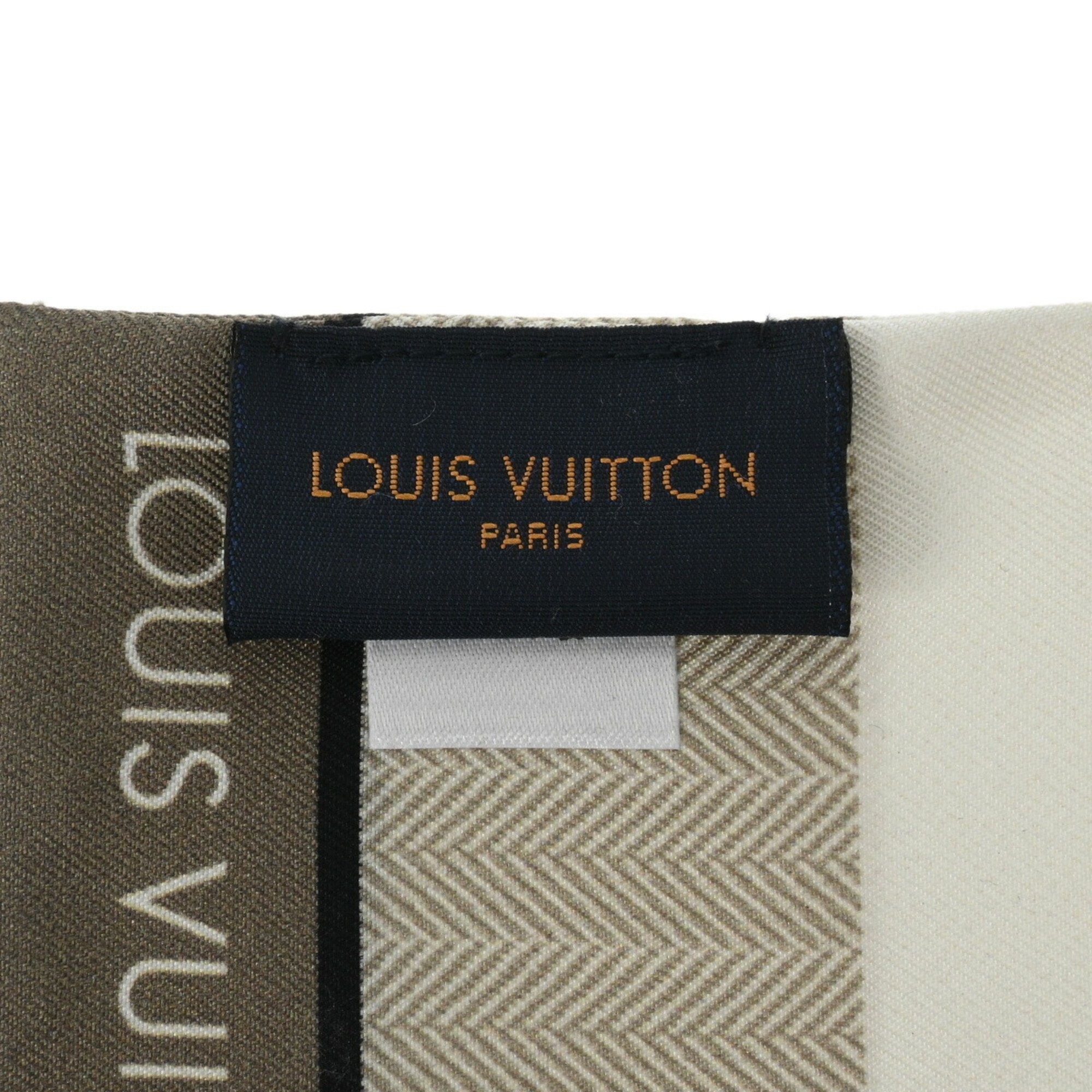 LOUIS VUITTON Louis Vuitton Bandeau SINCE1854 White M77442 Women's 100% Silk Scarf