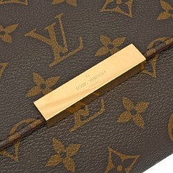 LOUIS VUITTON Louis Vuitton Monogram Favorite MM Brown M40718 Women's Canvas Shoulder Bag