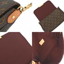 LOUIS VUITTON Louis Vuitton Monogram Favorite MM Brown M40718 Women's Canvas Shoulder Bag