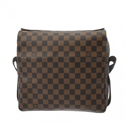 LOUIS VUITTON Damier Naviglio Brown N45255 Unisex Canvas Shoulder Bag