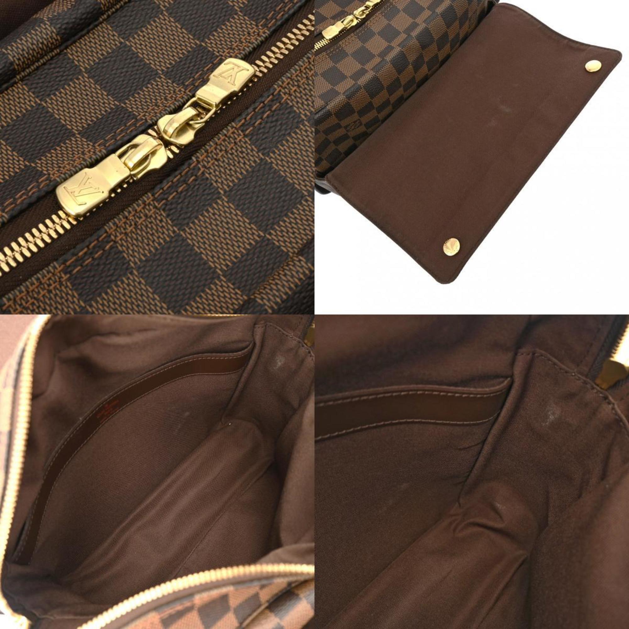 LOUIS VUITTON Damier Naviglio Brown N45255 Unisex Canvas Shoulder Bag