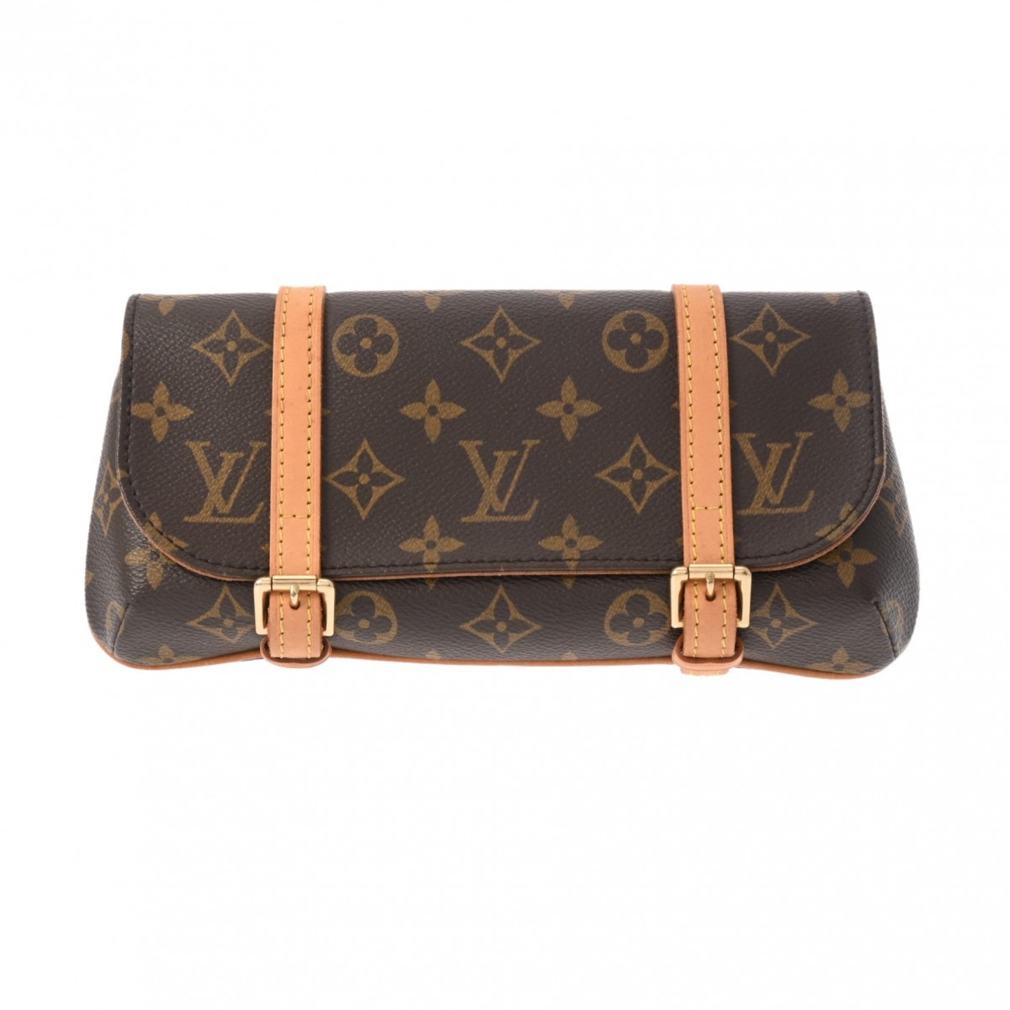 LOUIS VUITTON Louis Vuitton Monogram Pochette Mar Brown M51159 Women's Canvas Waist Bag