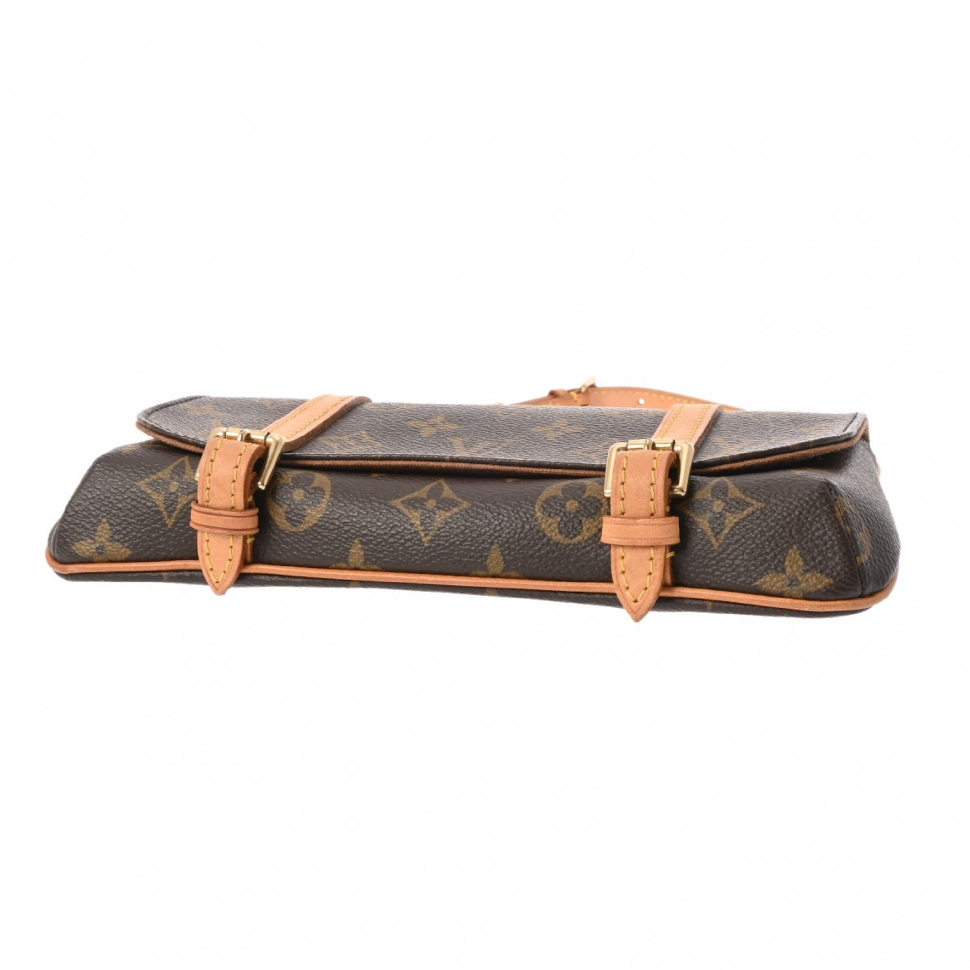 LOUIS VUITTON Louis Vuitton Monogram Pochette Mar Brown M51159 Women's Canvas Waist Bag