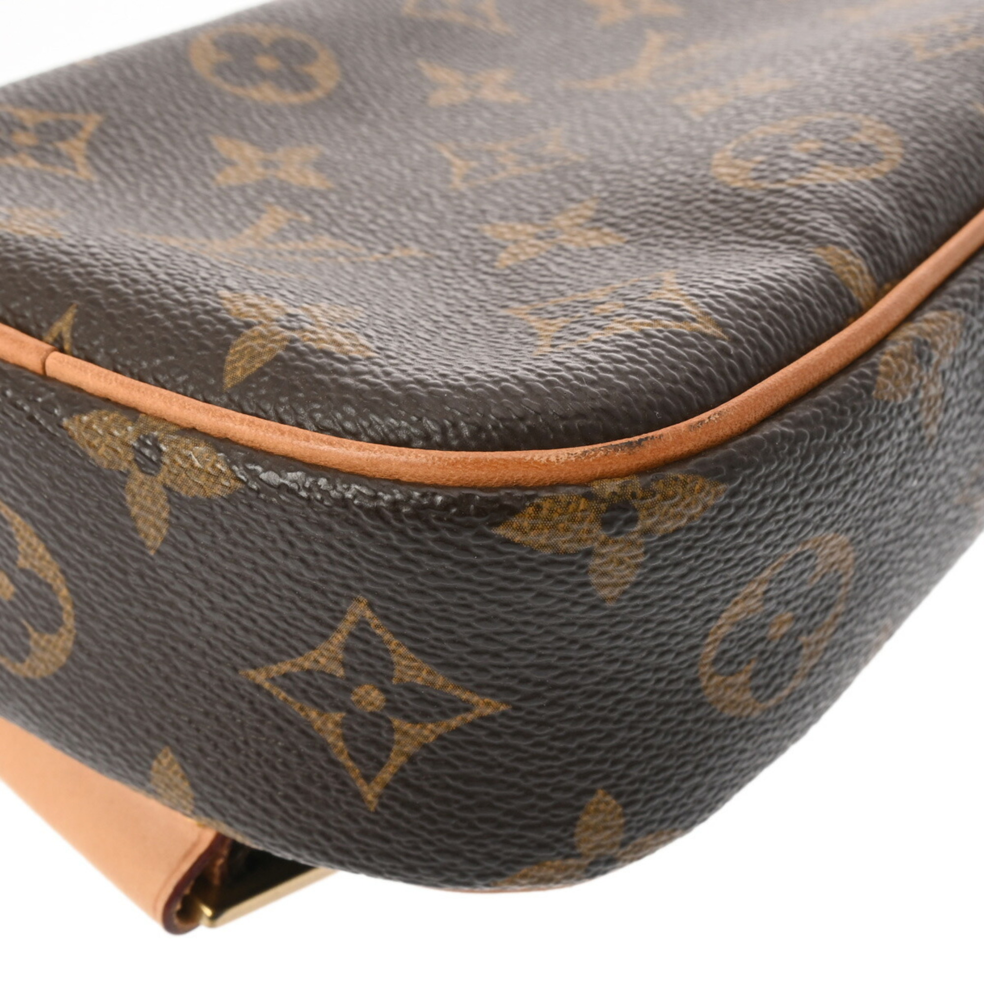 LOUIS VUITTON Louis Vuitton Monogram Pochette Ganjou Brown M51870 Men's Canvas Body Bag