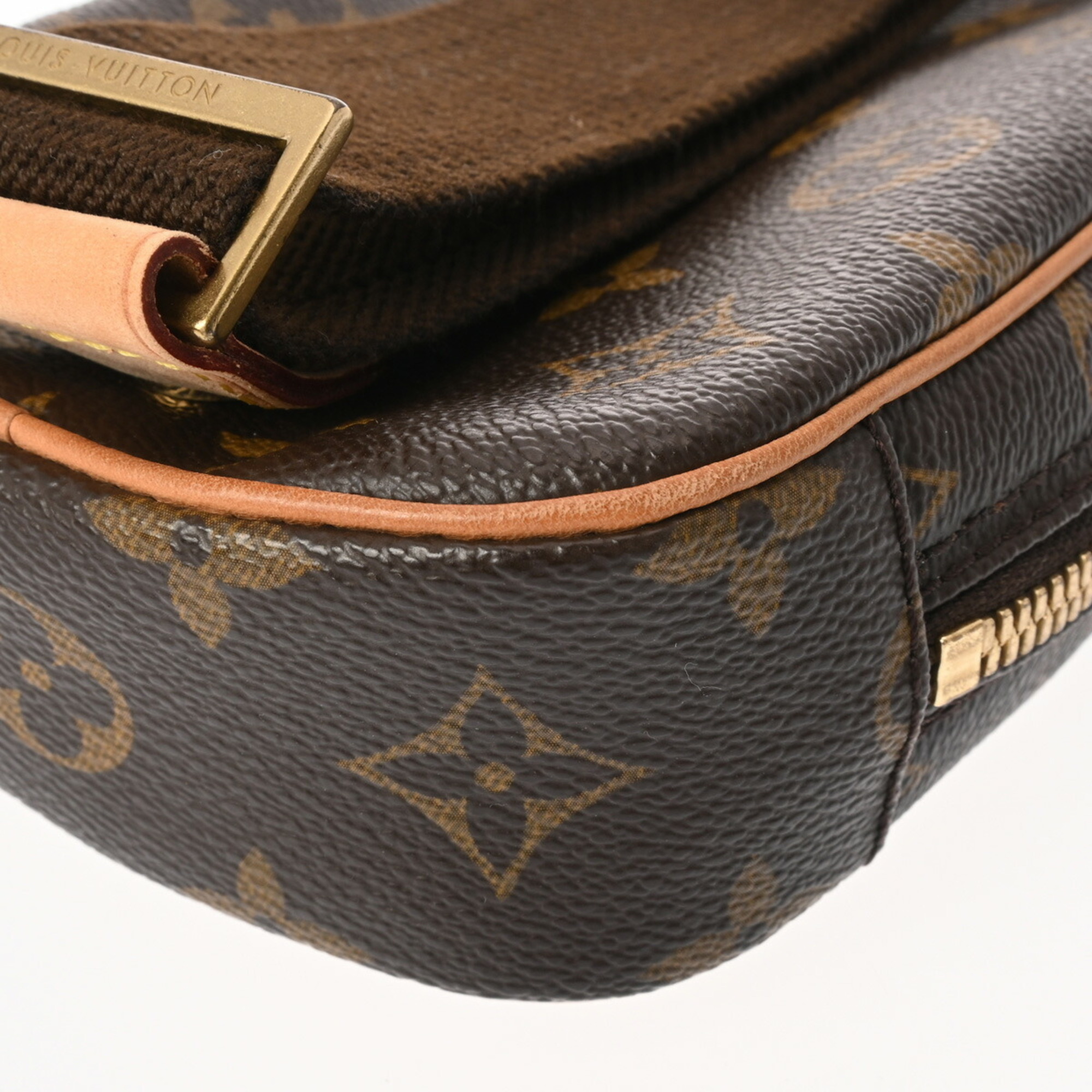 LOUIS VUITTON Louis Vuitton Monogram Pochette Ganjou Brown M51870 Men's Canvas Body Bag