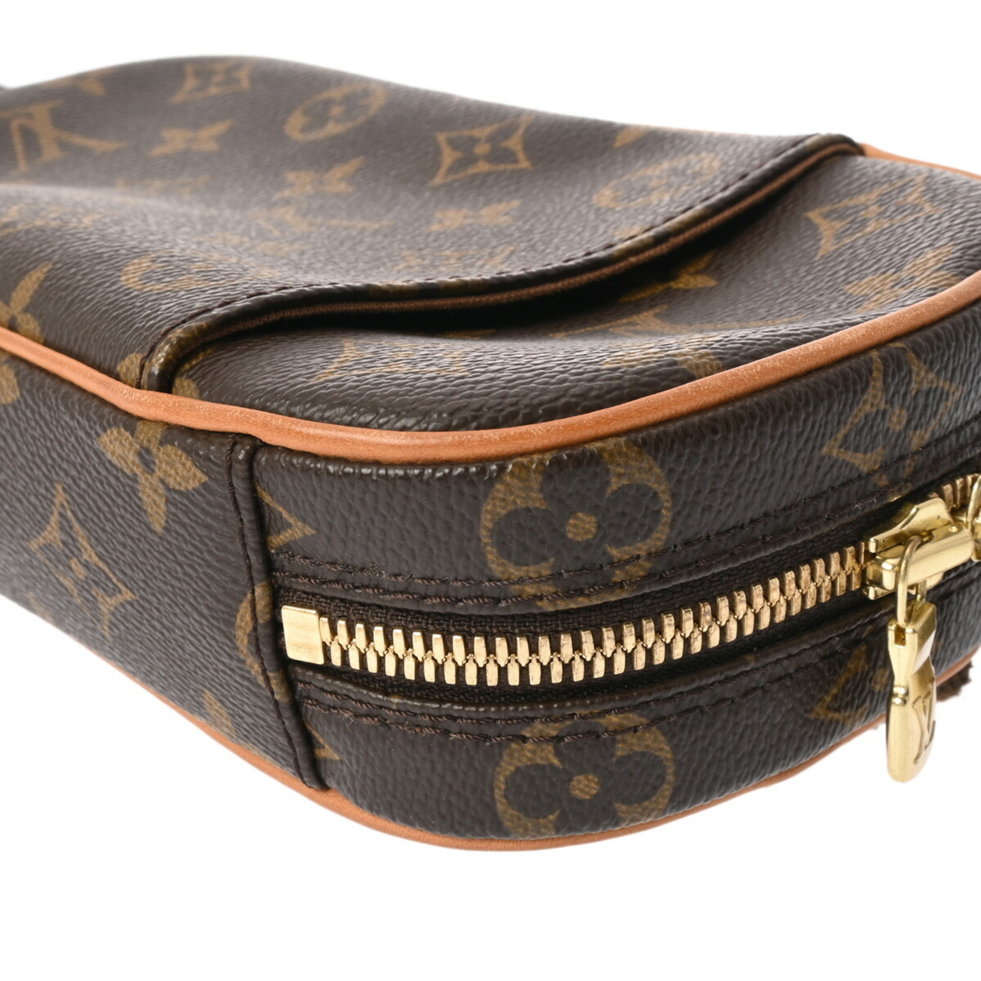 LOUIS VUITTON Louis Vuitton Monogram Pochette Ganjou Brown M51870 Men's Canvas Body Bag