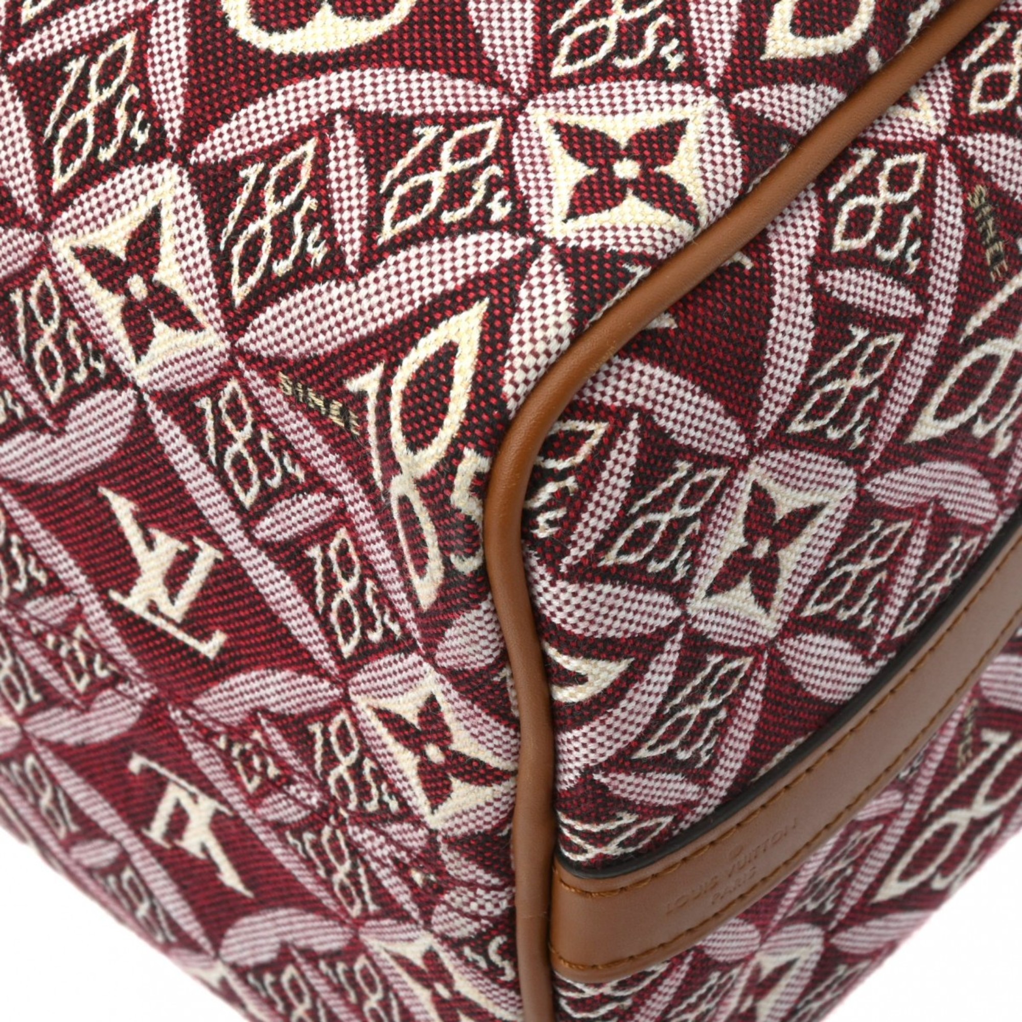 LOUIS VUITTON Louis Vuitton Monogram Jacquard Speedy Bandouliere 25 since1854 Bordeaux M57231 Women's Bag