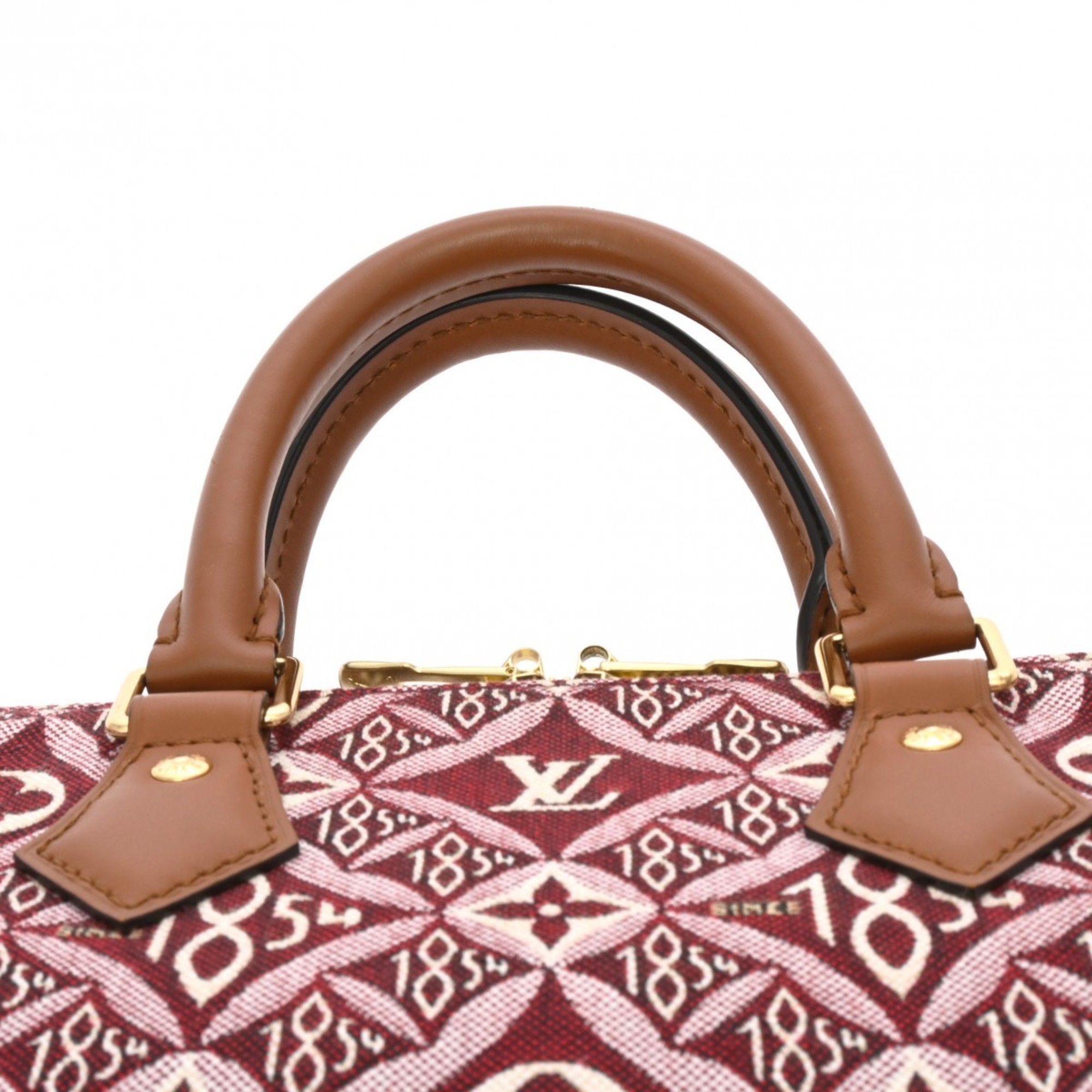 LOUIS VUITTON Louis Vuitton Monogram Jacquard Speedy Bandouliere 25 since1854 Bordeaux M57231 Women's Bag