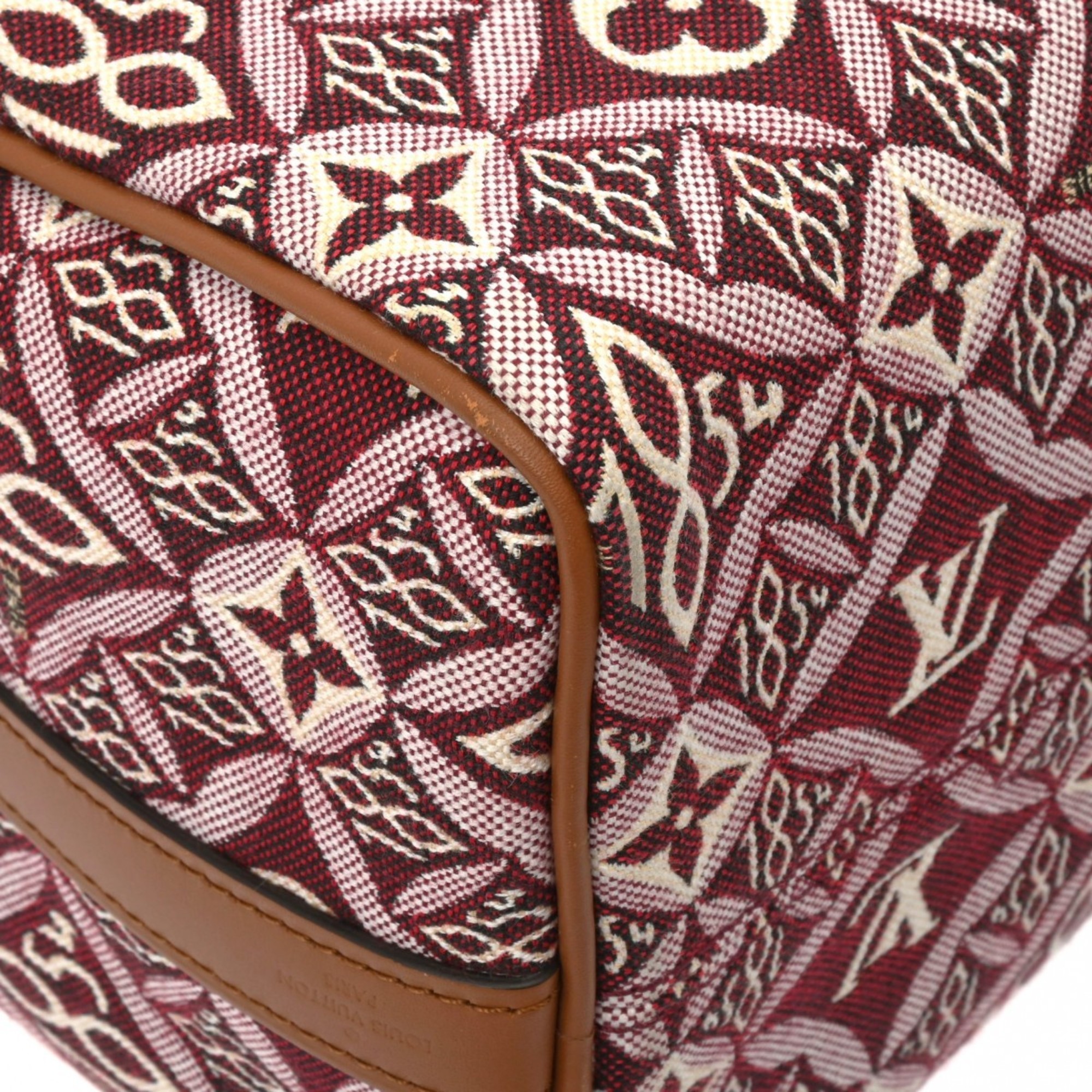 LOUIS VUITTON Louis Vuitton Monogram Jacquard Speedy Bandouliere 25 since1854 Bordeaux M57231 Women's Bag