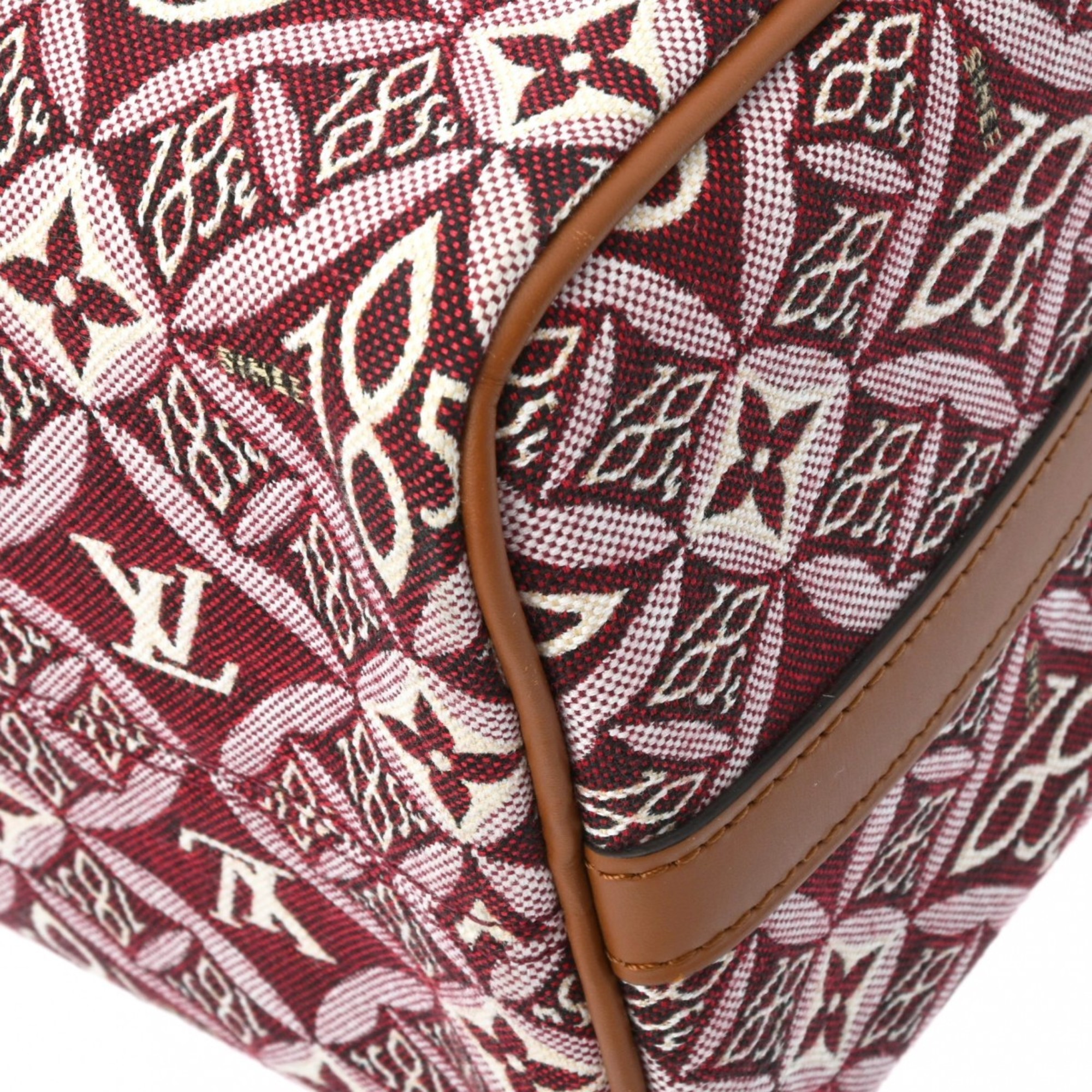 LOUIS VUITTON Louis Vuitton Monogram Jacquard Speedy Bandouliere 25 since1854 Bordeaux M57231 Women's Bag