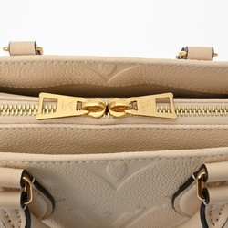 LOUIS VUITTON Louis Vuitton Monogram Empreinte On the Go EW Creme M23698 Women's Leather Handbag