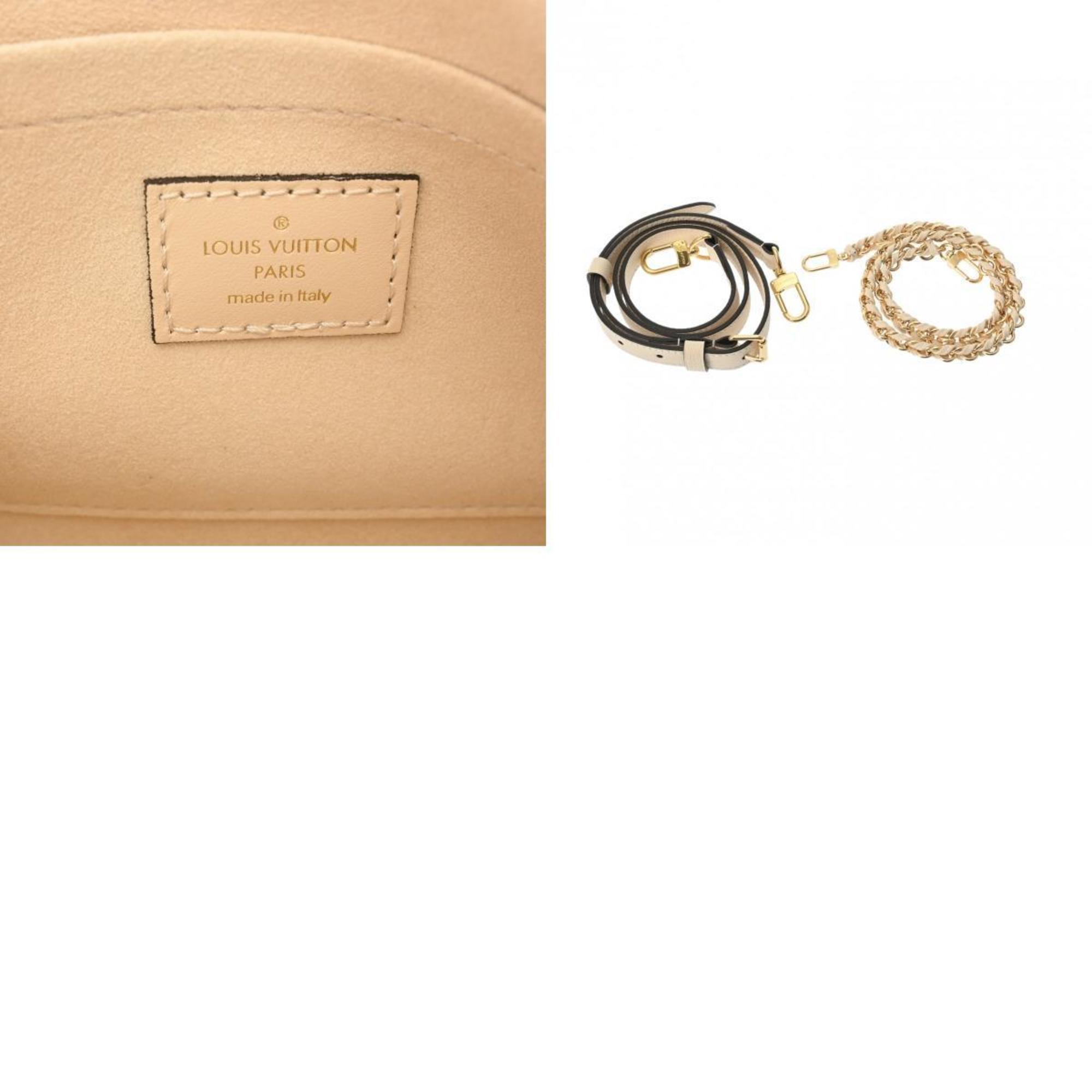 LOUIS VUITTON Louis Vuitton Monogram Empreinte On the Go EW Creme M23698 Women's Leather Handbag