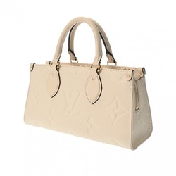 LOUIS VUITTON Louis Vuitton Monogram Empreinte On the Go EW Creme M23698 Women's Leather Handbag