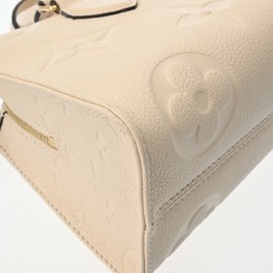 LOUIS VUITTON Louis Vuitton Monogram Empreinte On the Go EW Creme M23698 Women's Leather Handbag