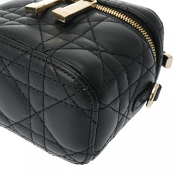 CHRISTIAN DIOR Cannage Lady Dior Micro Vanity Black Women's Lambskin Handbag