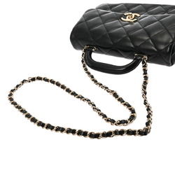 CHANEL Chanel Matelasse Flap Bag Black AS4544 Women's Shiny Lambskin Shoulder