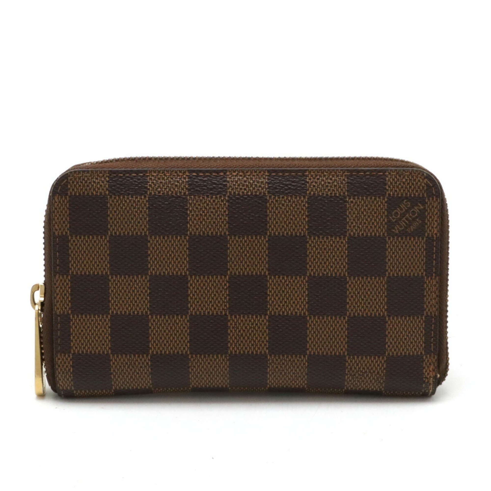 LOUIS VUITTON Damier Zippy Compact Wallet Round N60028