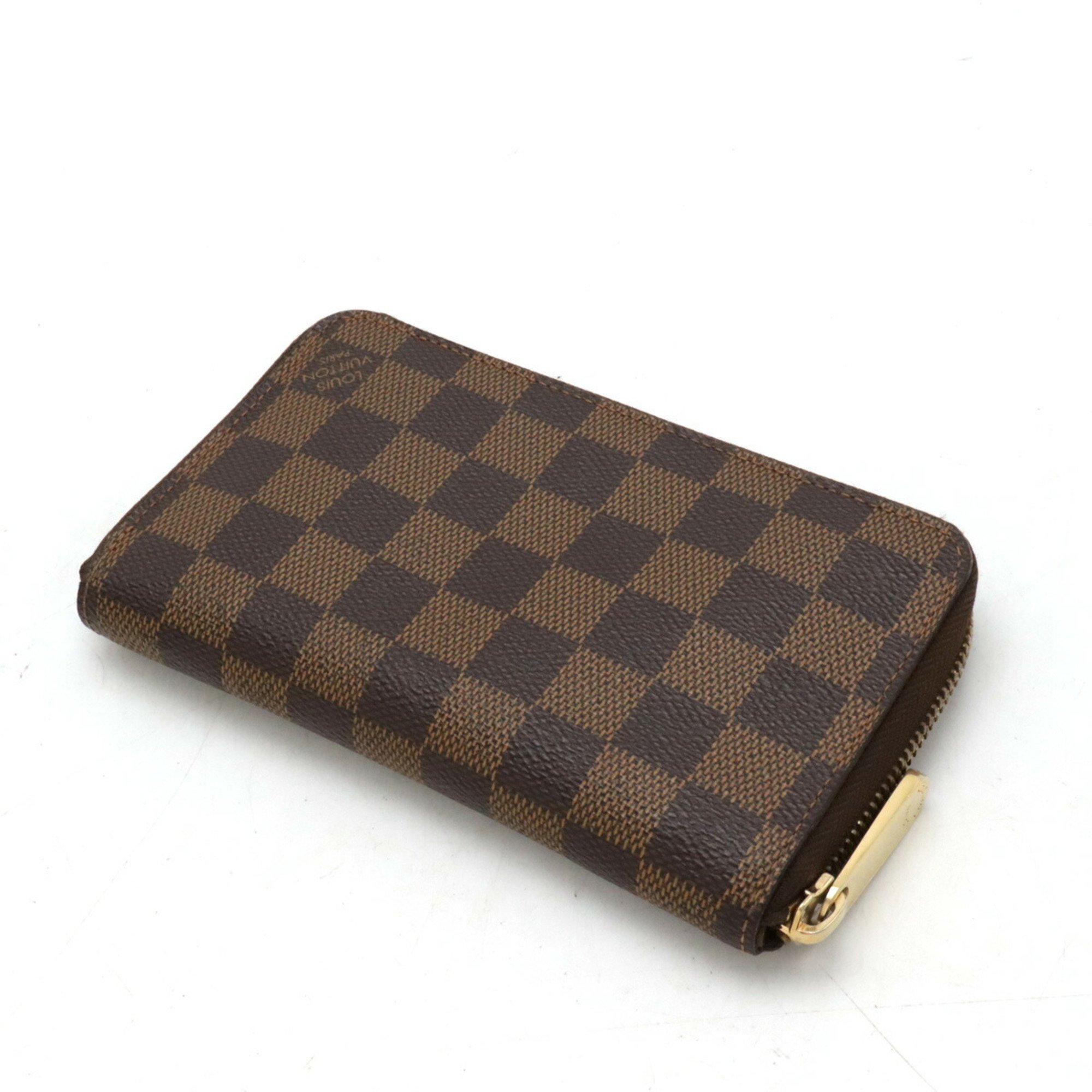 LOUIS VUITTON Damier Zippy Compact Wallet Round N60028