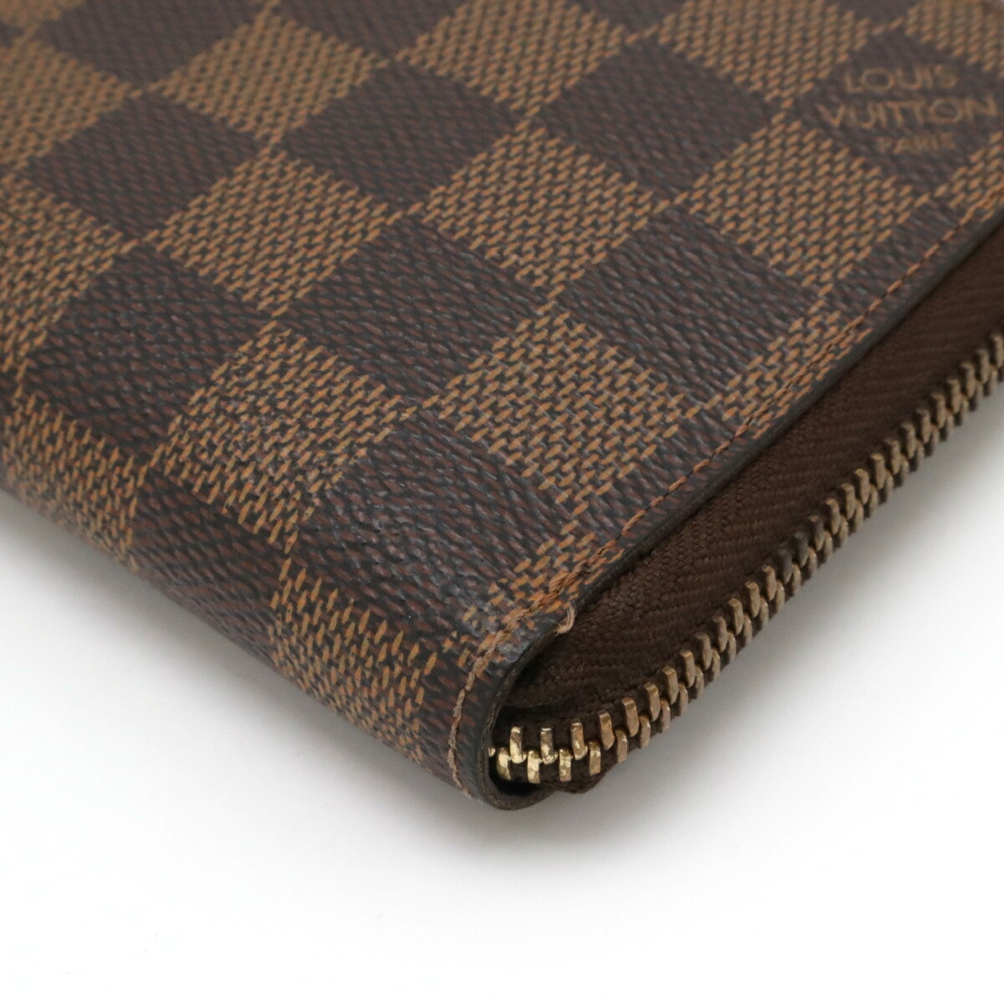 LOUIS VUITTON Damier Zippy Compact Wallet Round N60028