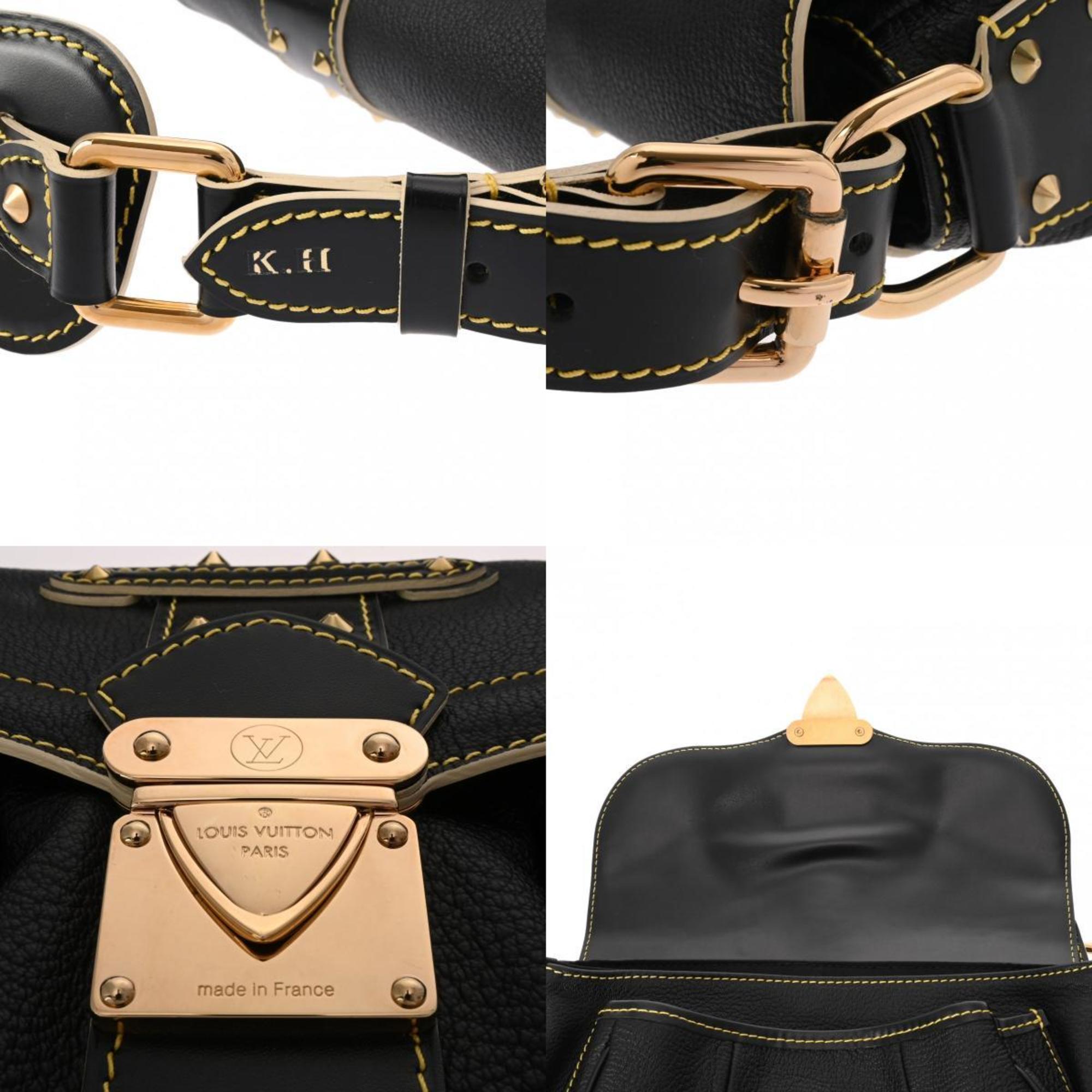 LOUIS VUITTON Louis Vuitton Suhali Confidant Black M91784 Women's Leather Shoulder Bag