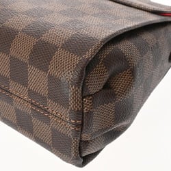 LOUIS VUITTON Damier Croisette Brown N53000 Women's Canvas Handbag