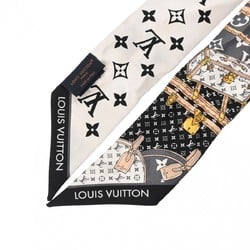 LOUIS VUITTON Louis Vuitton Bandeau BB Let's Go Black/White M76442 Women's 100% Silk Scarf