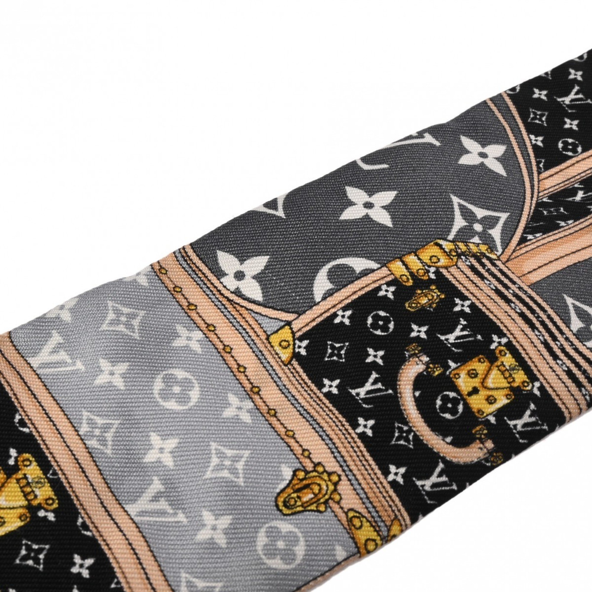 LOUIS VUITTON Louis Vuitton Bandeau BB Let's Go Black/White M76442 Women's 100% Silk Scarf