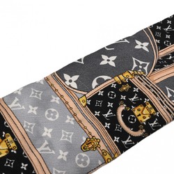 LOUIS VUITTON Louis Vuitton Bandeau BB Let's Go Black/White M76442 Women's 100% Silk Scarf