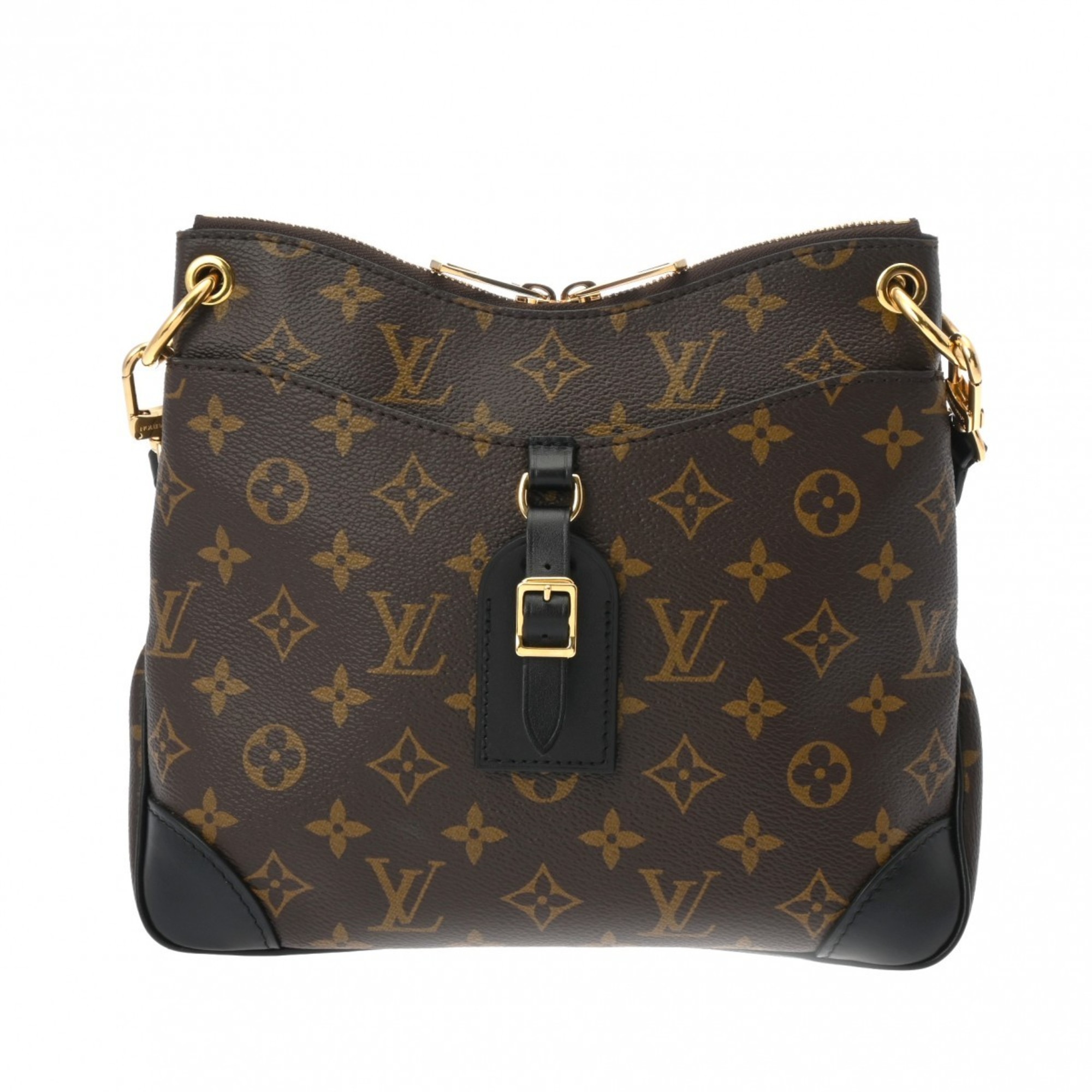 LOUIS VUITTON Louis Vuitton Monogram Odeon NM PM Brown/Noir M45353 Women's Canvas Shoulder Bag