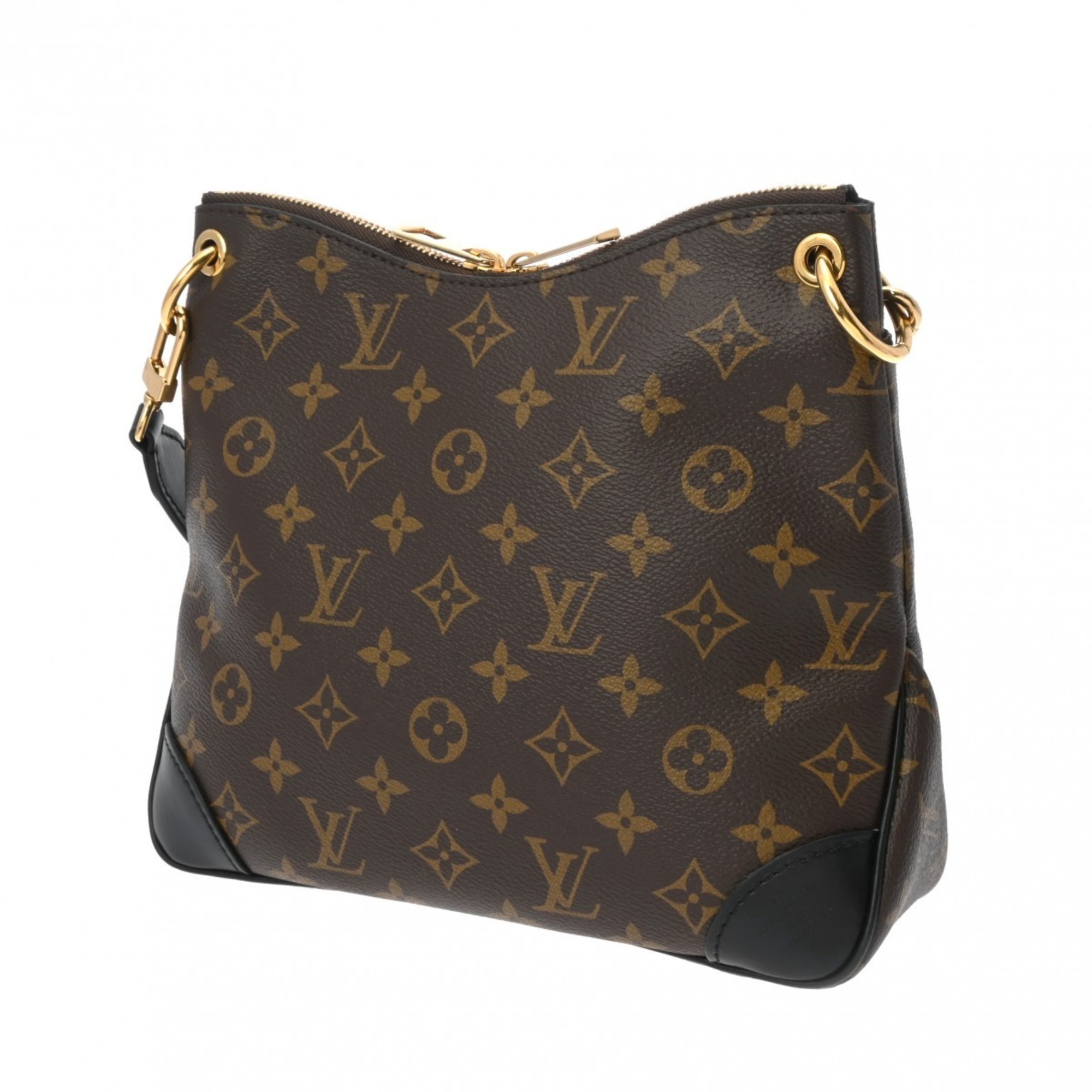 LOUIS VUITTON Louis Vuitton Monogram Odeon NM PM Brown/Noir M45353 Women's Canvas Shoulder Bag