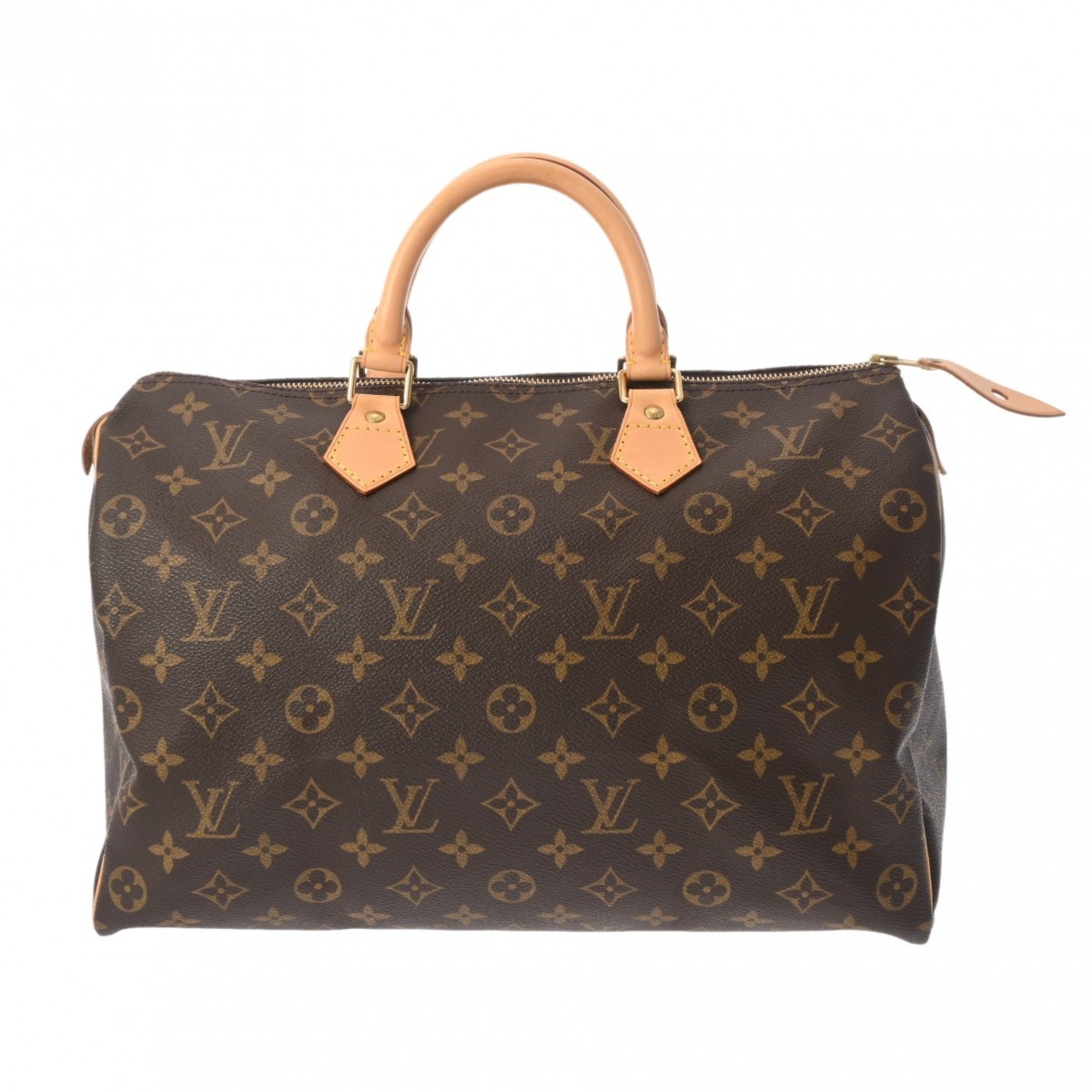 LOUIS VUITTON Louis Vuitton Monogram Speedy 35 Brown M41524 France Women's Canvas Handbag