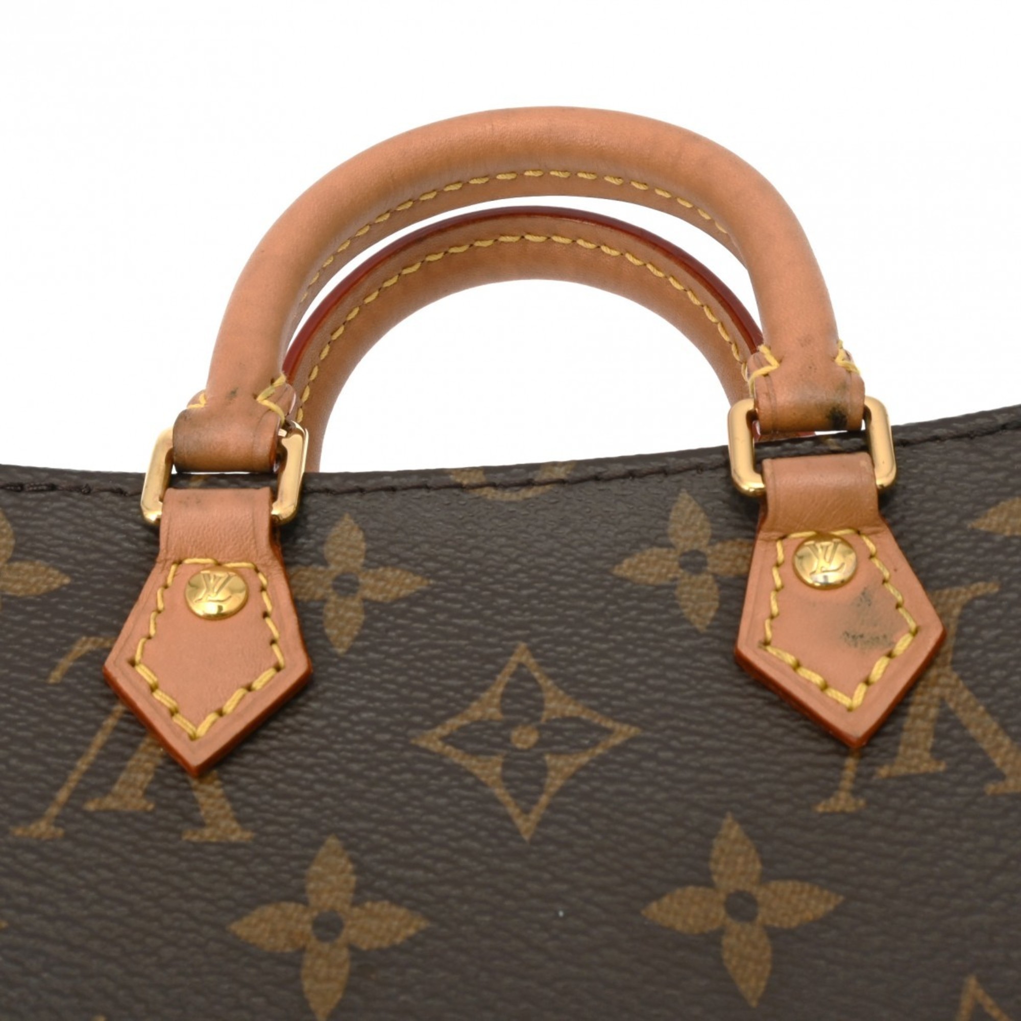 LOUIS VUITTON Louis Vuitton Monogram Petite Sac Plat Brown M69442 Women's Canvas Handbag