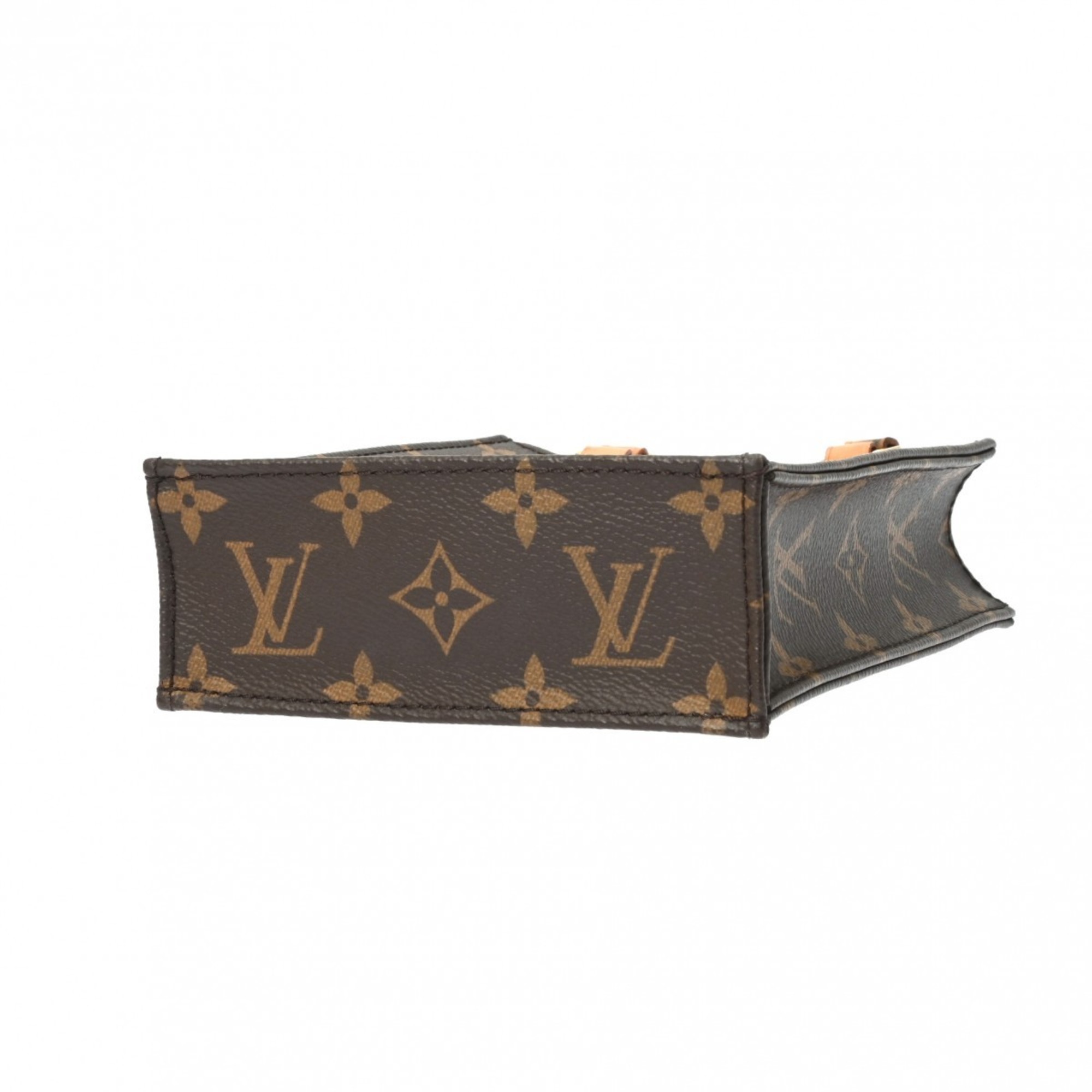 LOUIS VUITTON Louis Vuitton Monogram Petite Sac Plat Brown M69442 Women's Canvas Handbag