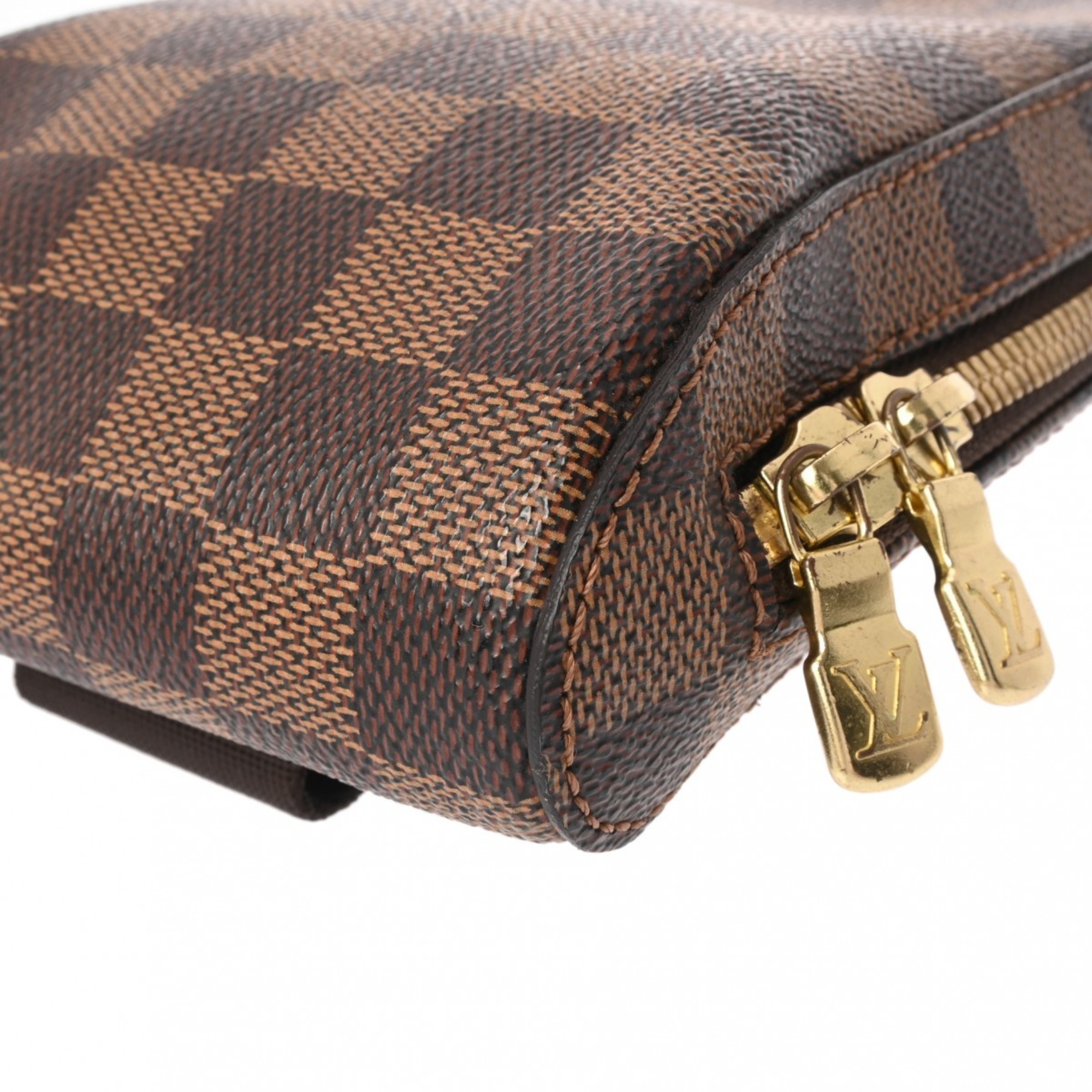 LOUIS VUITTON Louis Vuitton Damier Geronimos Brown N51994 Unisex Canvas Shoulder Bag