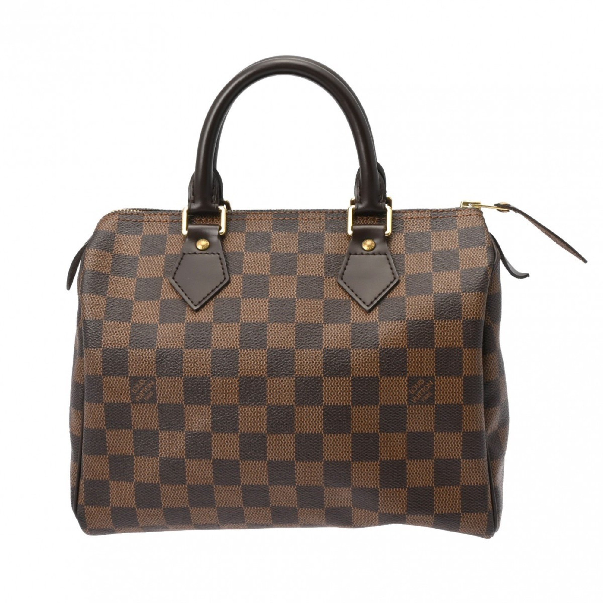 LOUIS VUITTON Damier Speedy 25 Brown N41532 Women's Canvas Handbag