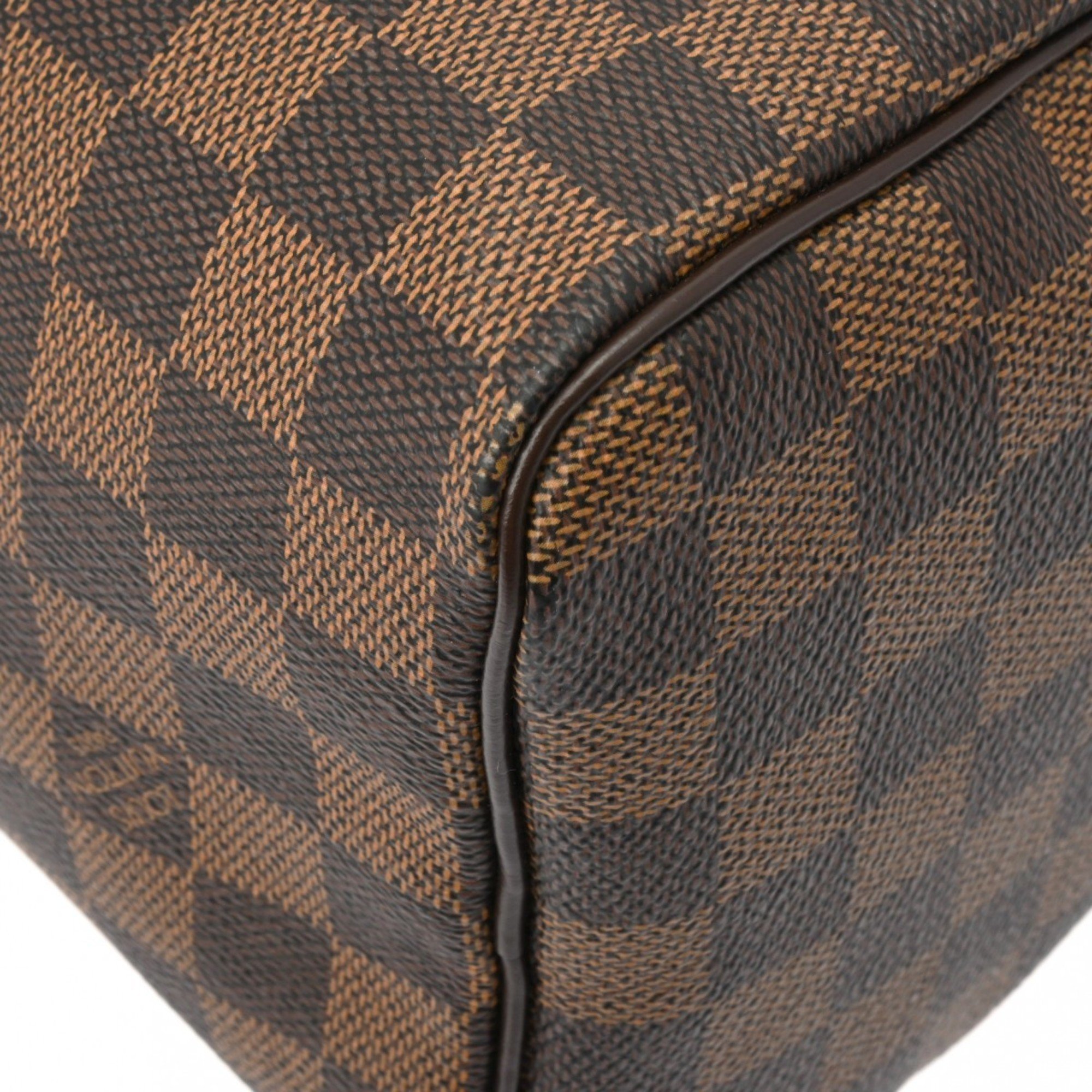 LOUIS VUITTON Damier Speedy 25 Brown N41532 Women's Canvas Handbag