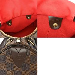 LOUIS VUITTON Damier Speedy 25 Brown N41532 Women's Canvas Handbag