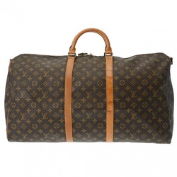 LOUIS VUITTON Louis Vuitton Monogram Keepall Bandouliere 60 Brown M41412 Unisex Canvas Boston Bag