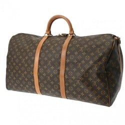 LOUIS VUITTON Louis Vuitton Monogram Keepall Bandouliere 60 Brown M41412 Unisex Canvas Boston Bag