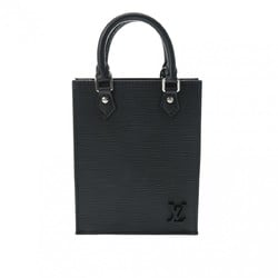 LOUIS VUITTON Louis Vuitton Epi Petite Sac Plat Noir M81238 Women's Leather Bag