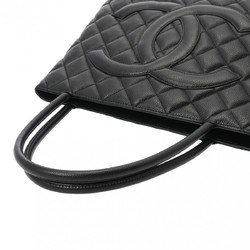 CHANEL Reprint Tote Black A01804 Women's Caviar Skin Bag