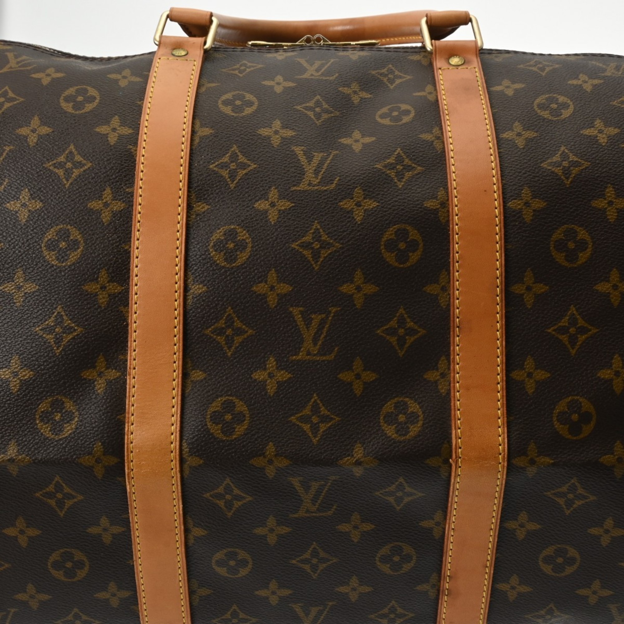 LOUIS VUITTON Louis Vuitton Monogram Keepall Bandouliere 60 Brown M41412 Unisex Canvas Boston Bag