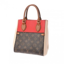 LOUIS VUITTON Louis Vuitton Monogram Fold Tote PM Cerise/Creme/Noir M45389 Women's Canvas Bag