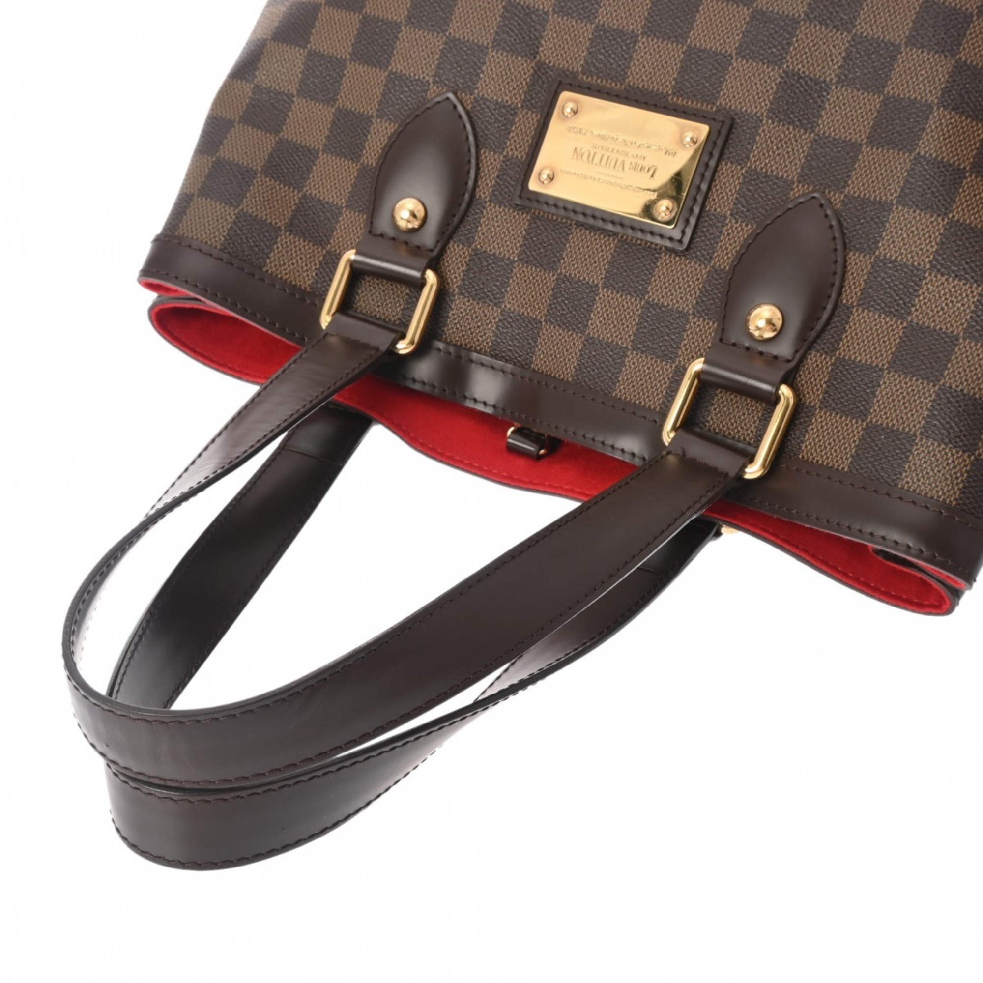 LOUIS VUITTON Damier Hampstead PM Brown N51205 Women's Canvas Handbag