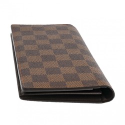 LOUIS VUITTON Damier Portefeuille Brazza Brown N60017 Men's Canvas Long Wallet