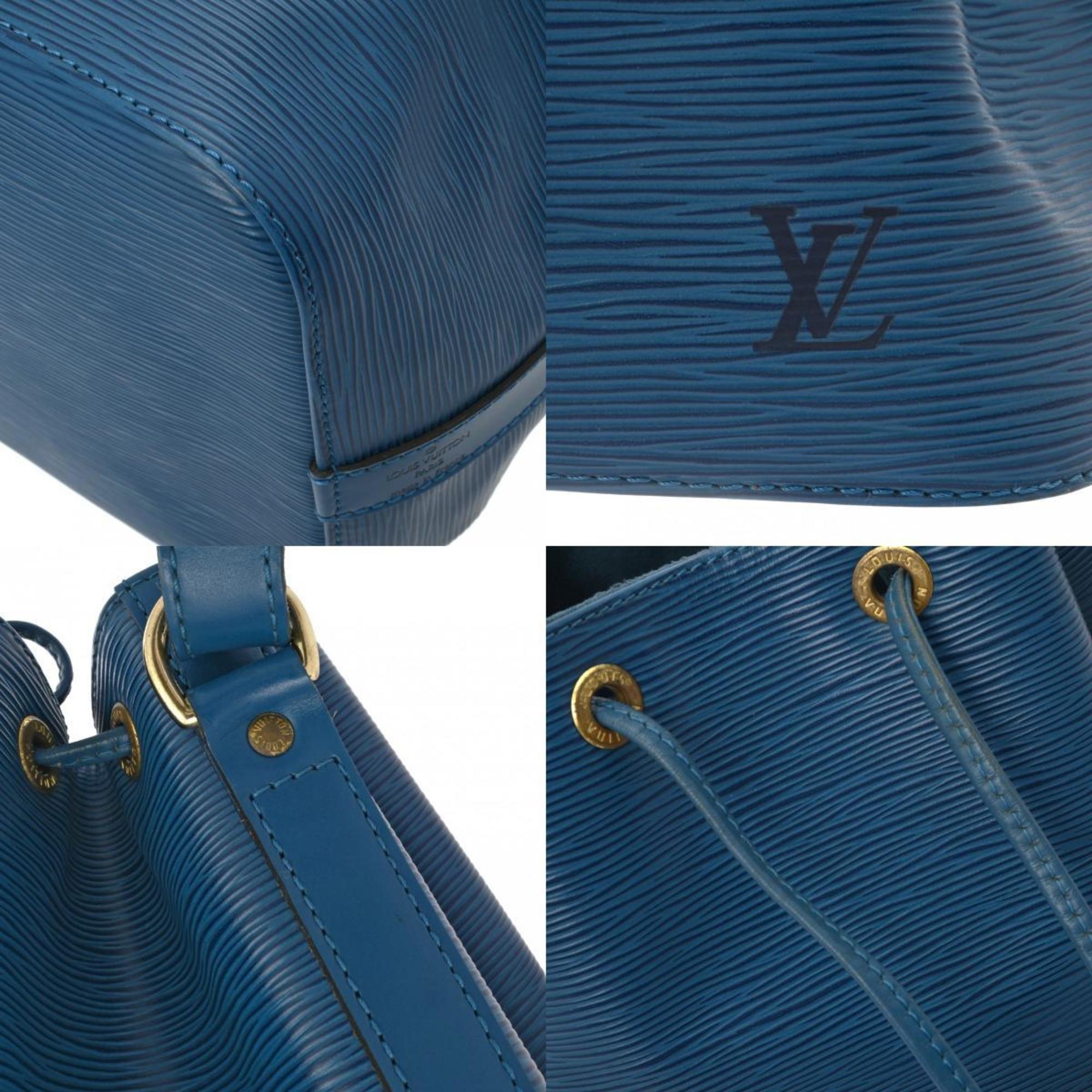 LOUIS VUITTON Louis Vuitton Epi Petit Noe Blue M44105 Unisex Leather Shoulder Bag