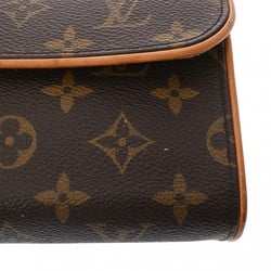 LOUIS VUITTON Louis Vuitton Monogram Pochette Florentine Brown M51855 Women's Canvas Waist Bag