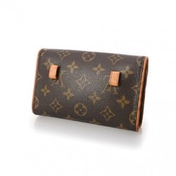 LOUIS VUITTON Louis Vuitton Monogram Pochette Florentine Brown M51855 Women's Canvas Waist Bag