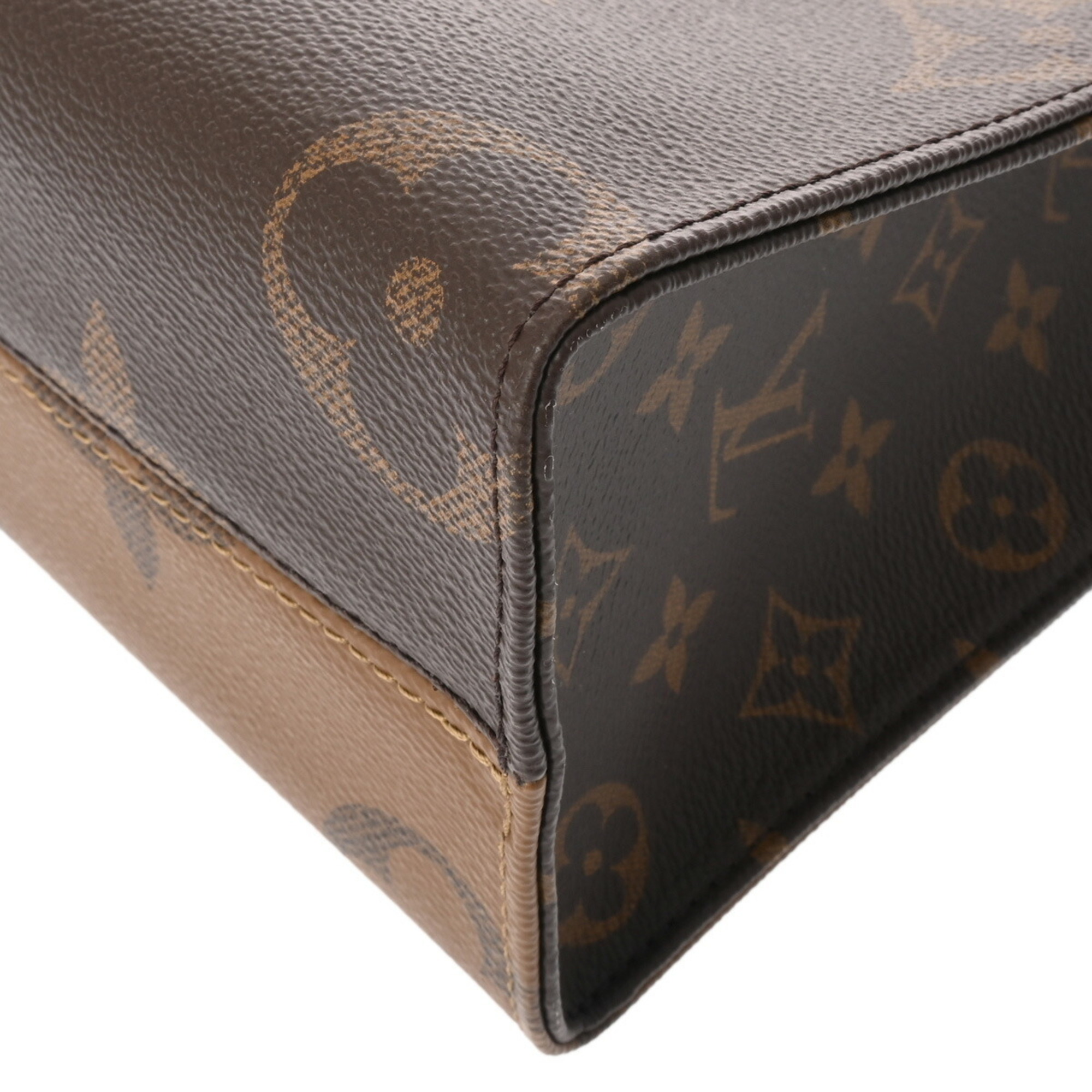 LOUIS VUITTON Louis Vuitton Monogram Reverse On the Go PM Brown M46373 Women's Canvas Handbag